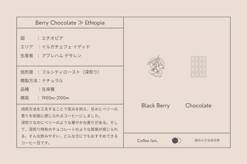 Berry Chocolate ≫ Ethiopia
